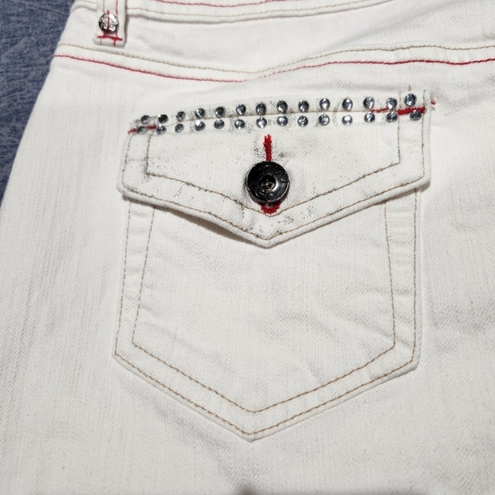 Ecko Red Denim Mini Skirt - Picture 3 of 5